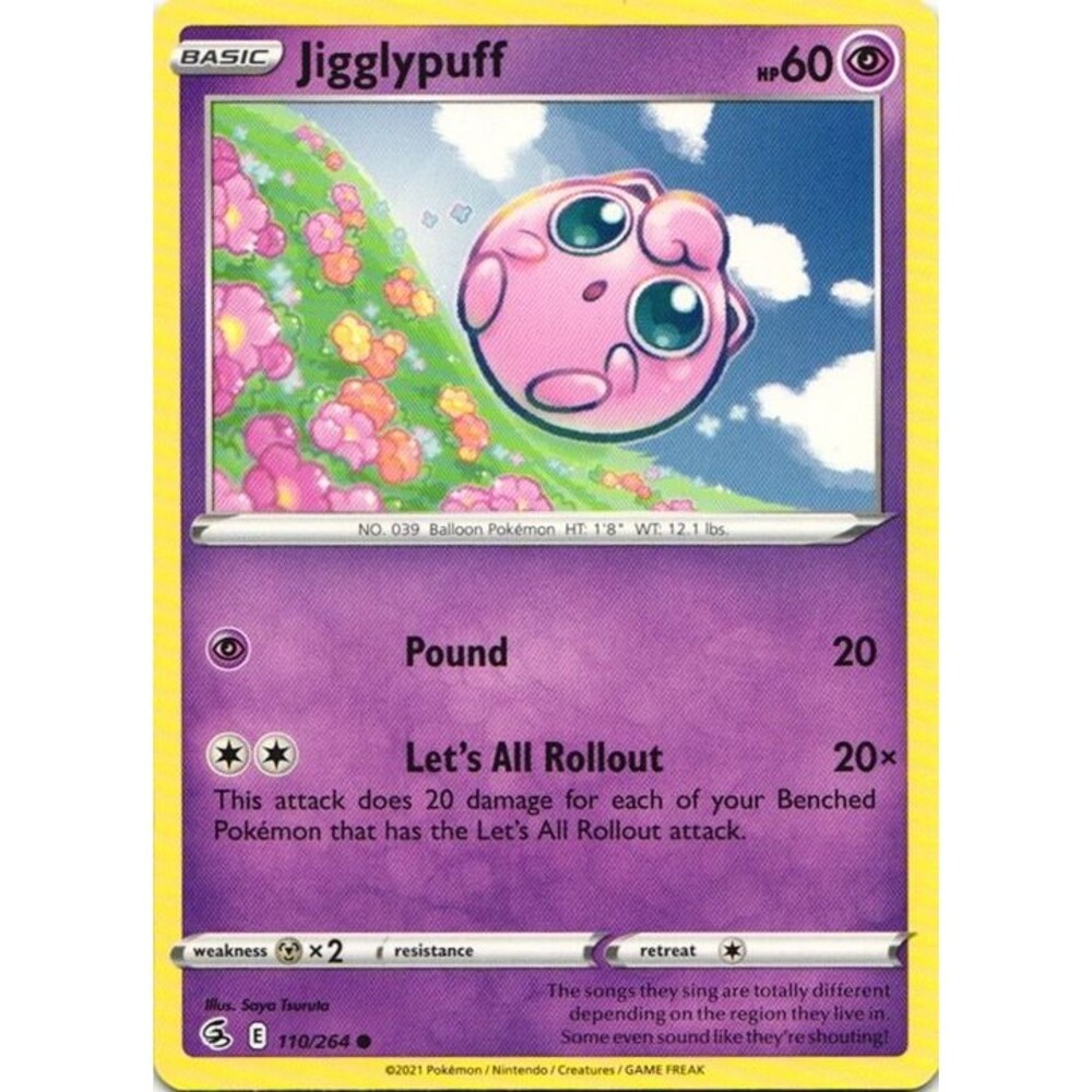Jigglypuff #110 Pokemon Fusion Strike